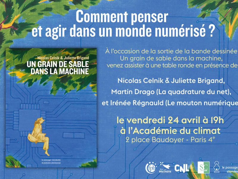 Invitation soirée de lancement BD Un grain de sable