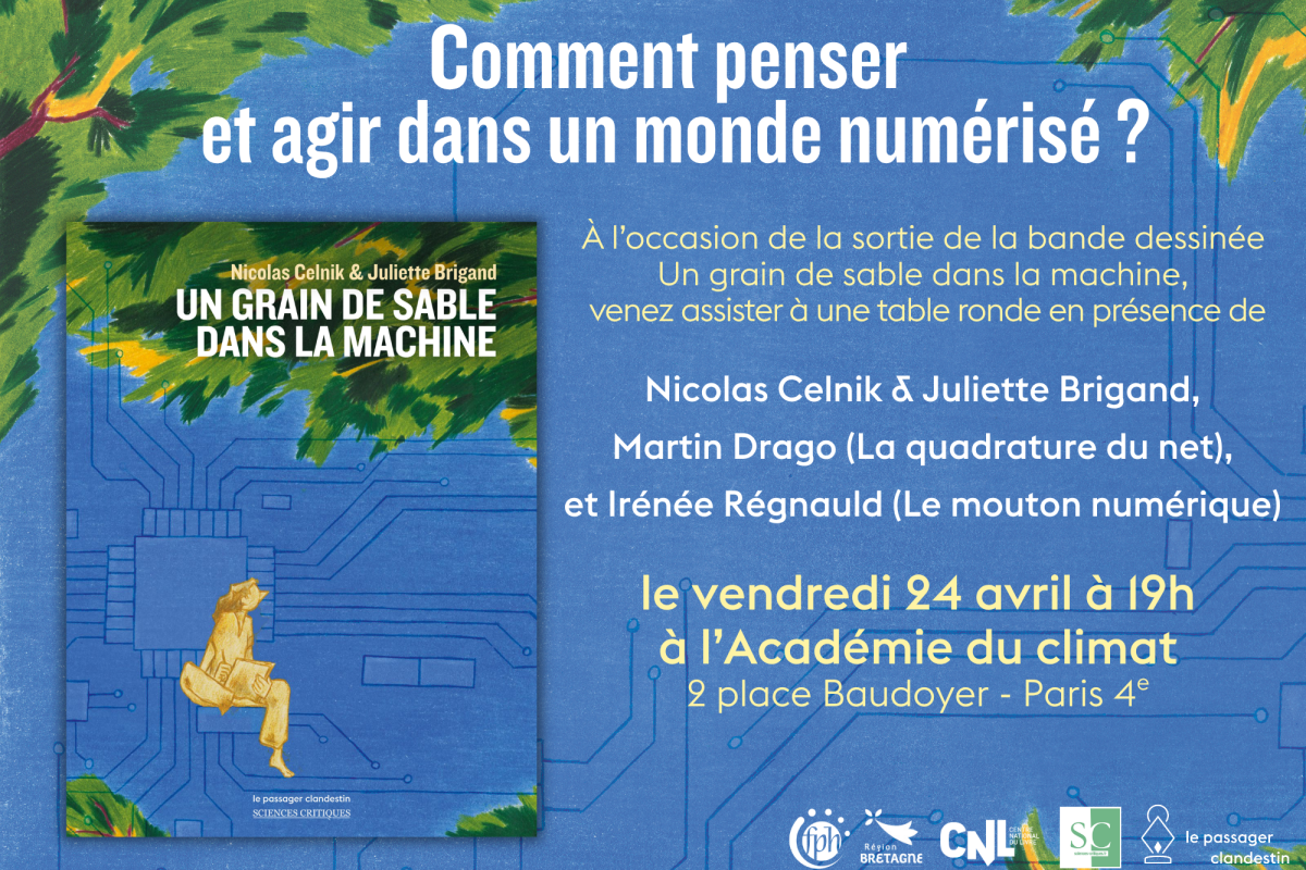 Invitation soirée de lancement BD Un grain de sable
